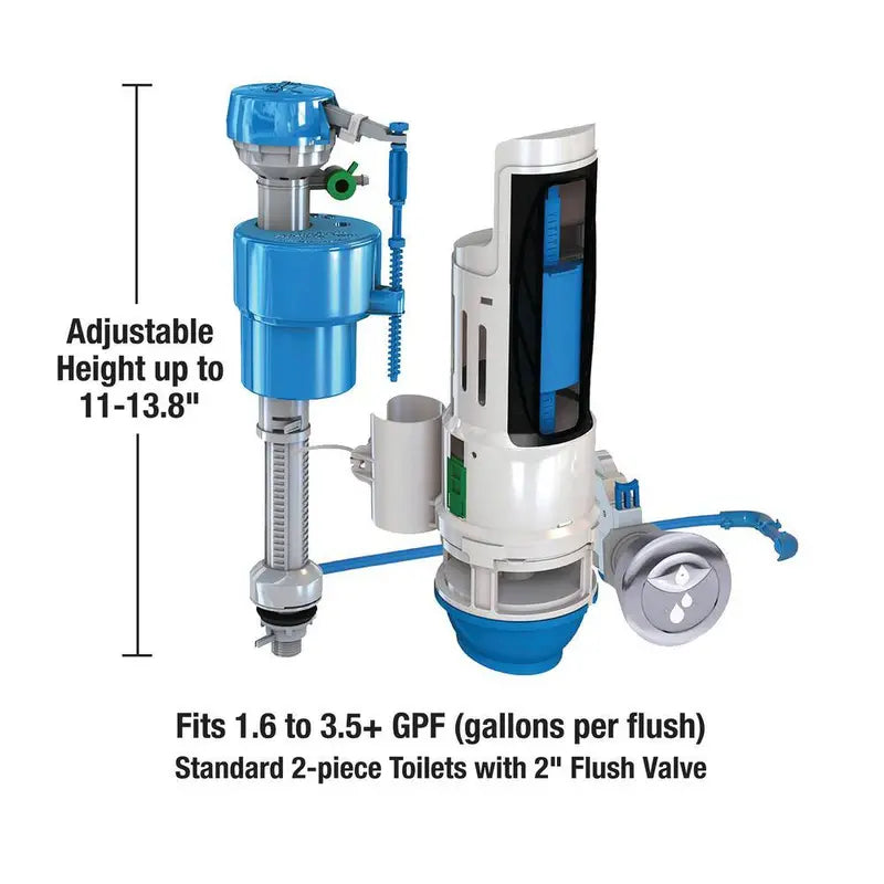 DANCO Water-Saving Toilet Total Repair Kit With Dual Flush Valve - HYR460