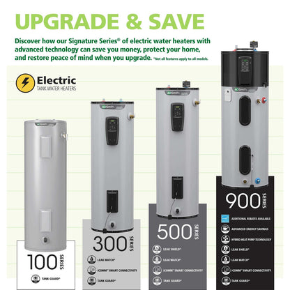 A.O. Smith Signature 100 40-Gallon Short 3800-Watt Double Element Electric Water Heater - E6-40R38D TTP