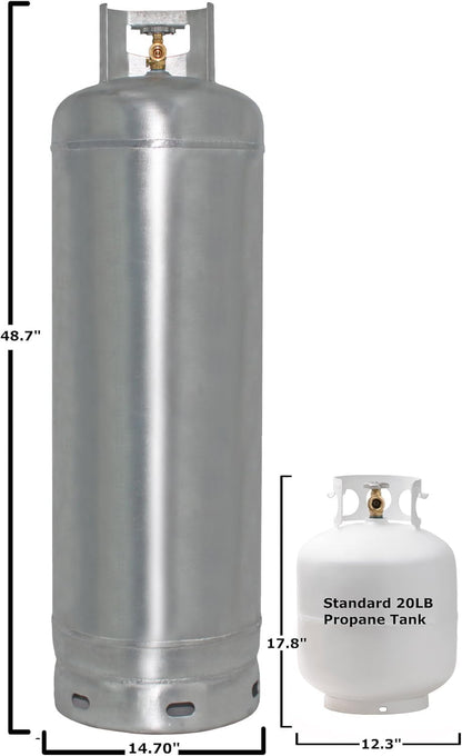100 lb Steel Propane Tank Cylinder With POL Valve - valve108270_163892