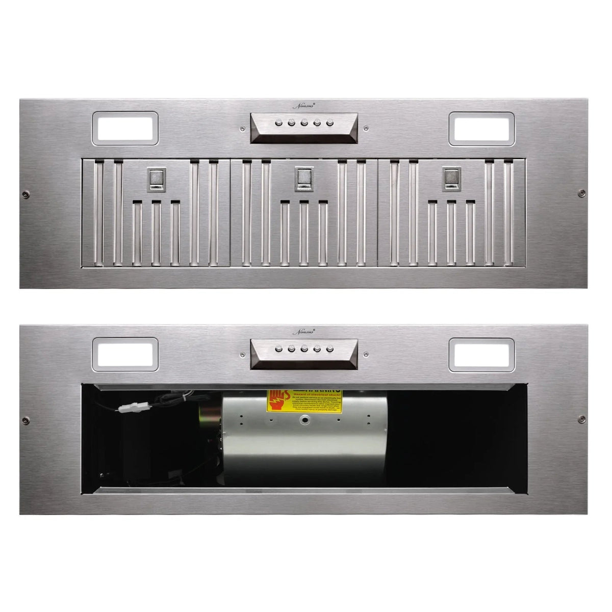 Akicon Ducted Range Hood Insert, Stainless Steel, 3-Speed 600 CFM, 36in Cold