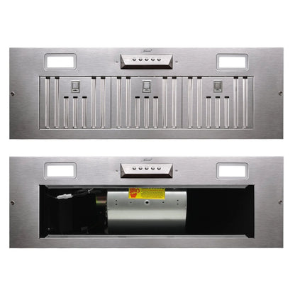 Akicon Ducted Range Hood Insert, Stainless Steel, 3-Speed 600 CFM, 36in Cold