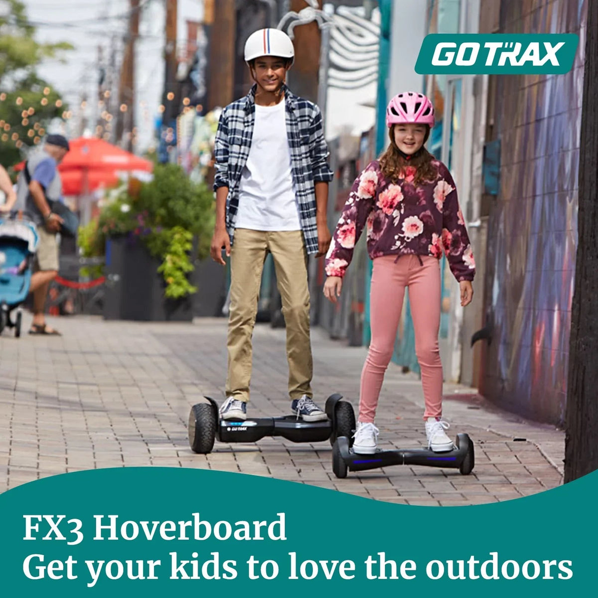 GOTRAX Hoverboard, 200W Motor, 6.5 inch LED Wheels, Blue - FX3