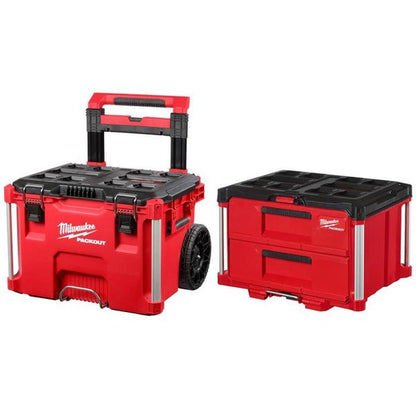 Milwaukee PACKOUT 22 in. Rolling Tool Box And 22 in. 2-Drawer - 48-22-8426-8442