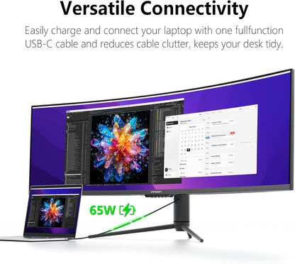 INNOCN 49 Inches Curved Gaming Monitor, 144Hz, HDR400, 32:9 - 49C1G