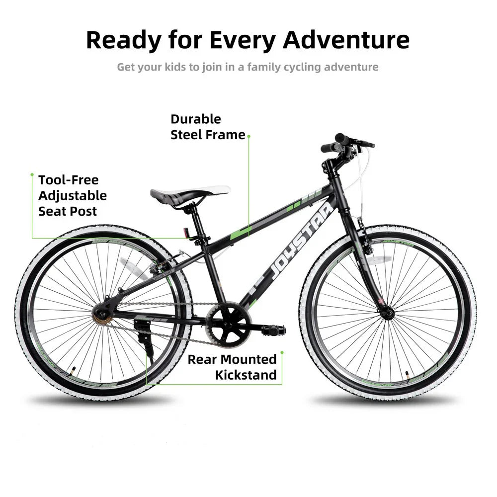 JOYSTAR Lubbock Kids Mountain Bike, 20-inch / 24-inch, Single Speed - Lubbock