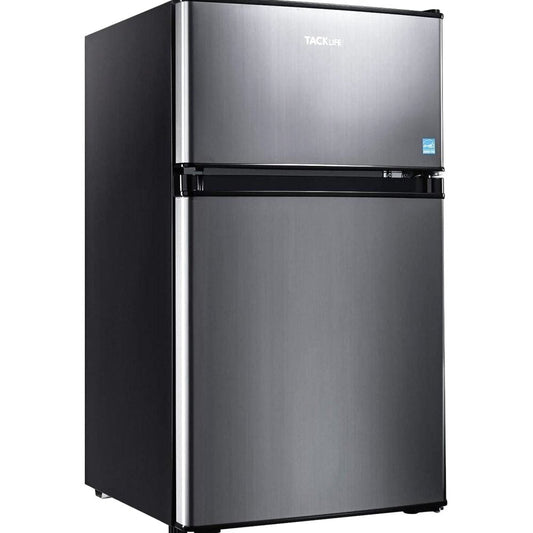 Mini Fridge With Freezer, 3.1 Cu.Ft Compact Refrigerator With LED Light - HPVFR310