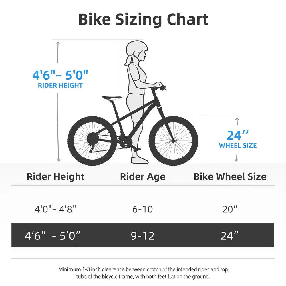 JOYSTAR Lubbock Kids Mountain Bike, 20-inch / 24-inch, Single Speed - Lubbock